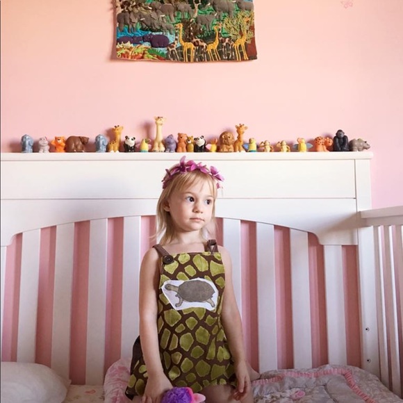 Size 2/3 toddler OOAK handmade turtle romper - Picture 5 of 6